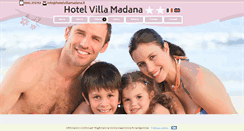 Desktop Screenshot of hotelvillamadana.it